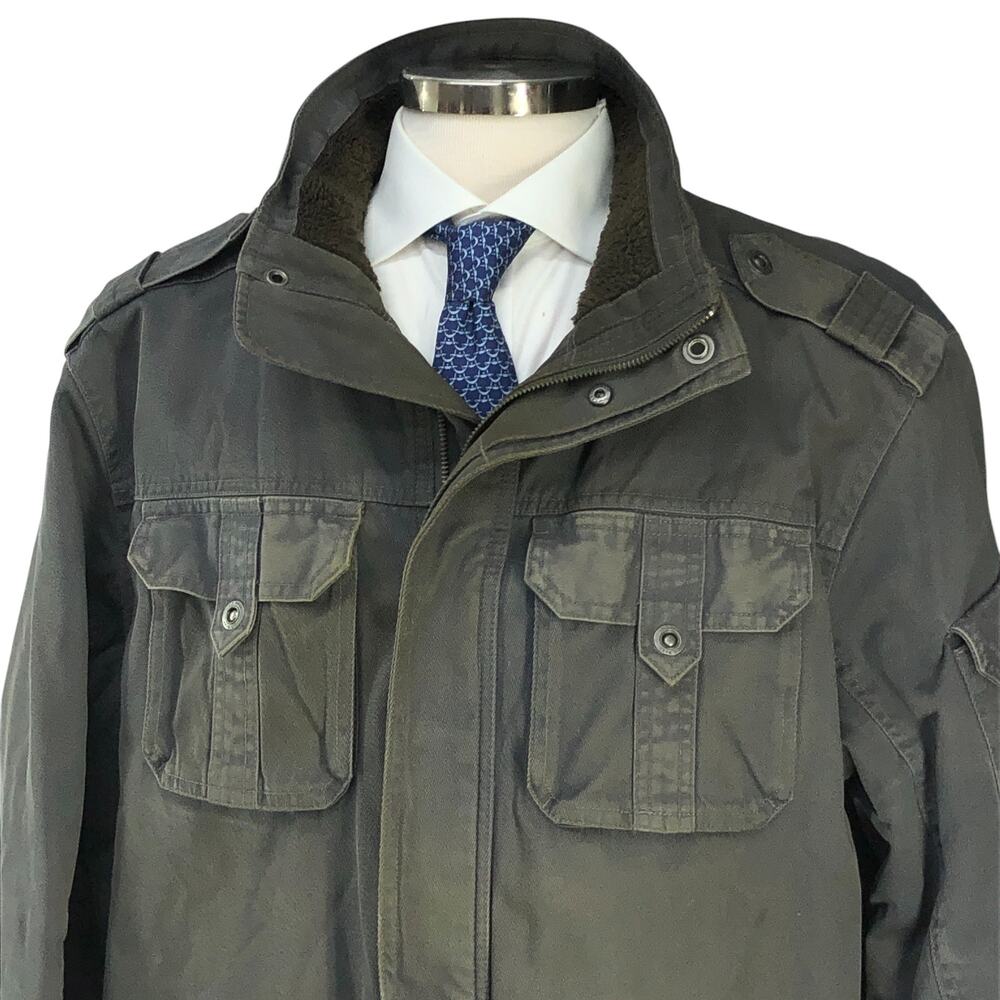 Ll Bean Men Size Xl Jacket Sherpa Lined Field Cho… - image 2